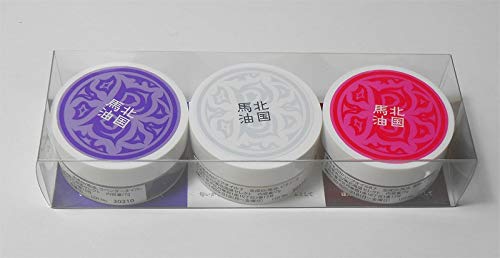 北国馬油 ピリカコレクション (北国馬油ピュア・ハマナス・ラベンダー)7g×3個入
